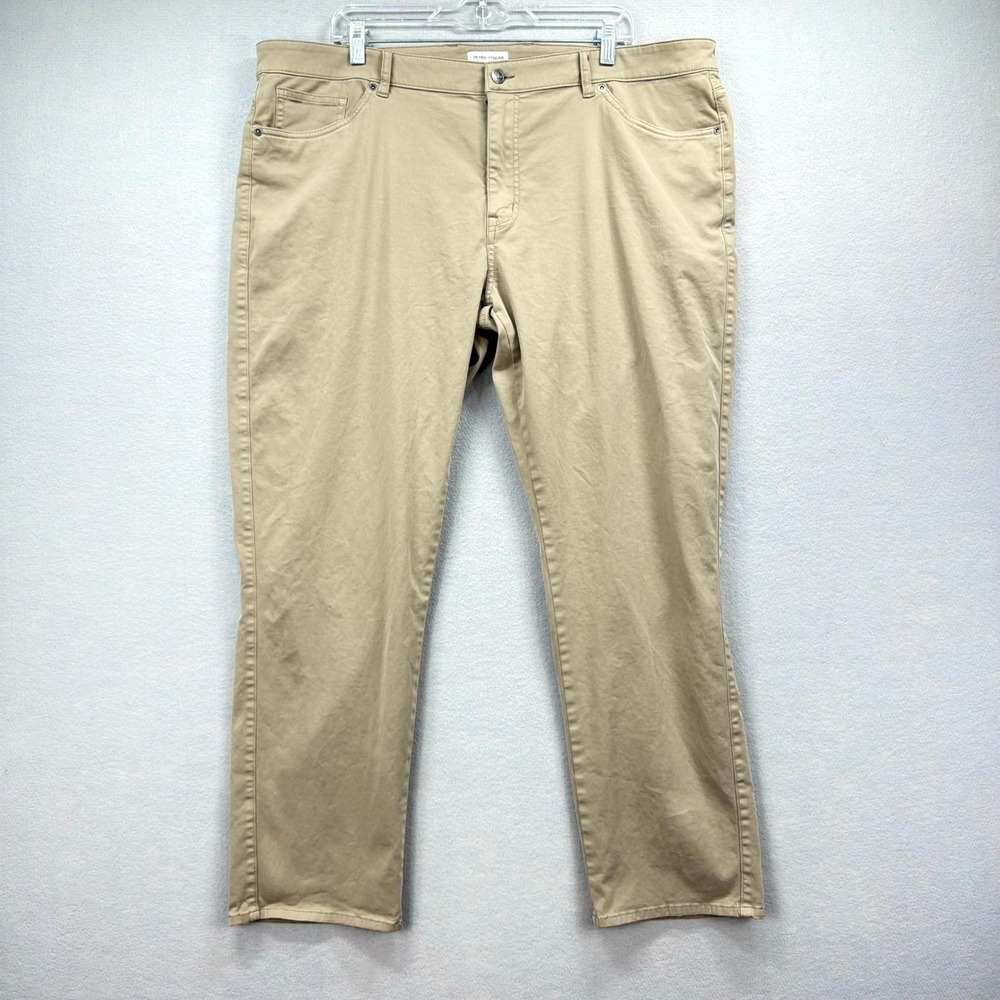 Peter Millar Pants Mens 42x30 Beige 2-Way Stretch Signature Sateen‎ Classic Golf